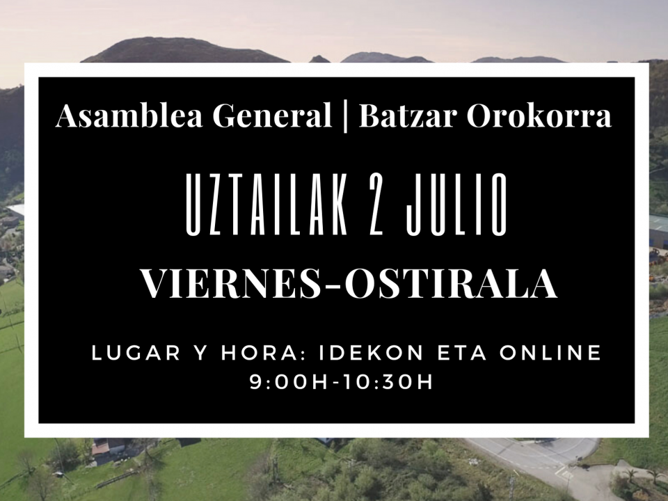 Batzar Orokorra BPTD 2021